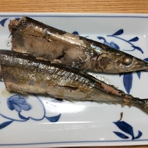 クレイジーソルトで焼き秋刀魚